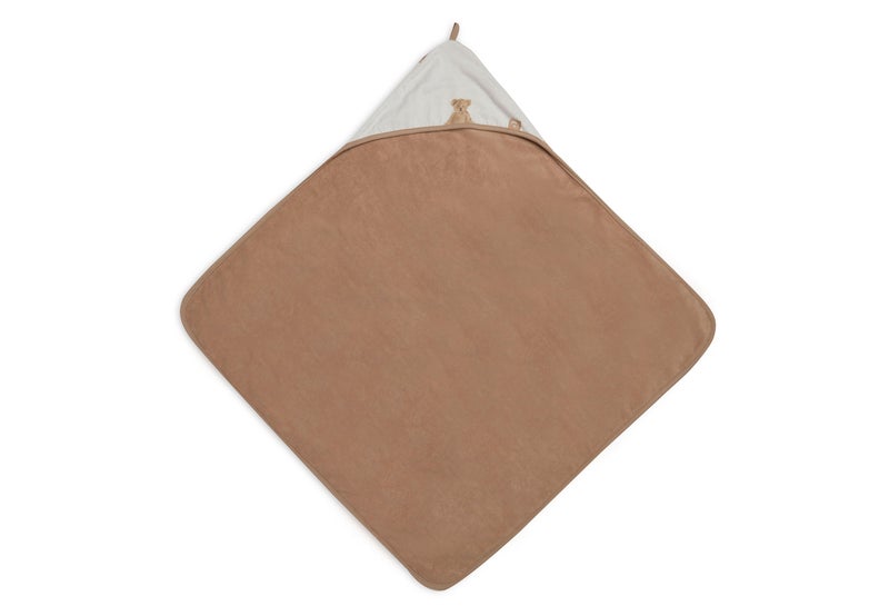 Jollein Bath Cape 75x75cm Teddy Bear GOTS - Image 1